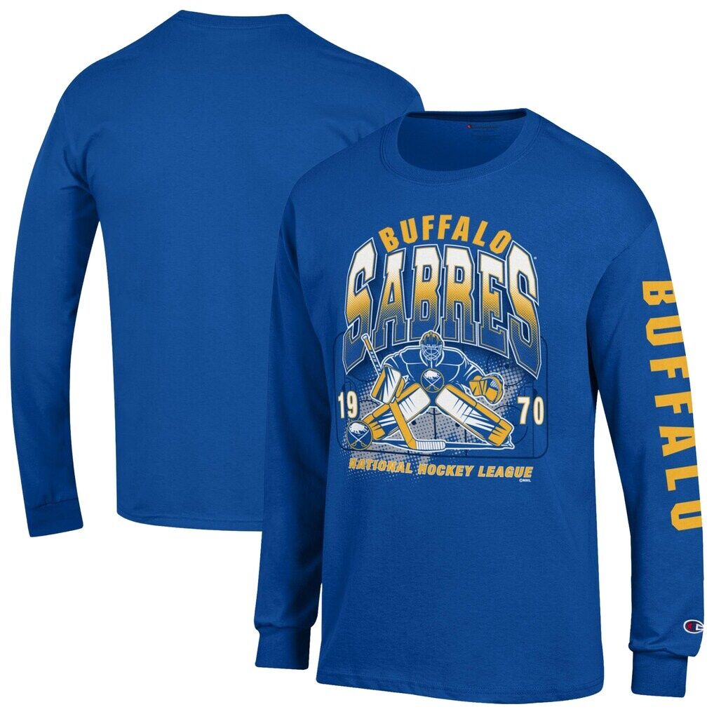Buffalo Sabres Champion Long Sleeve Jersey T-Shirt – Royal