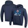 Winnipeg Jets Champion Powerblend Hoodie - Navy - Front View