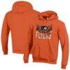 Philadelphia Flyers Champion Powerblend Hoodie - Orange - Front View