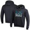 San Jose Sharks Champion Powerblend Hoodie - Black - Front View