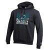 San Jose Sharks Champion Powerblend Hoodie - Black - Side View