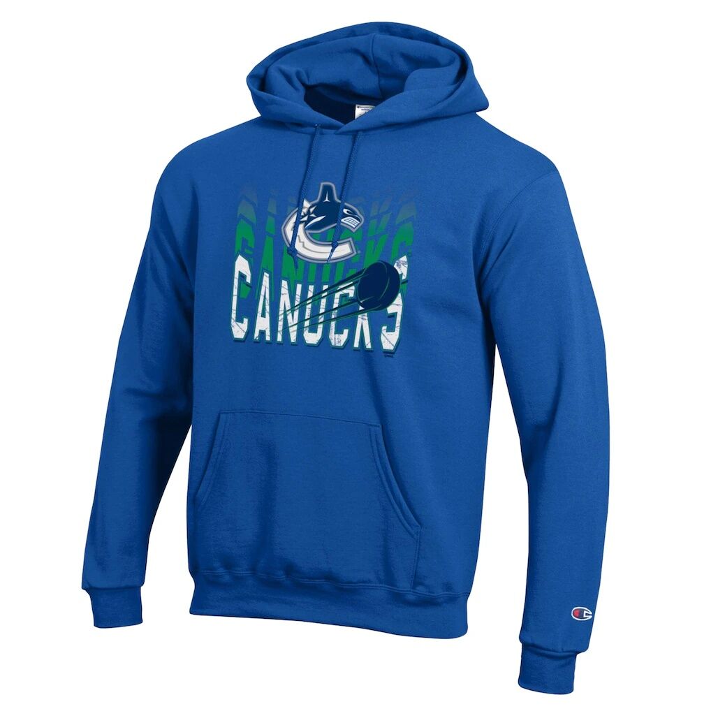 Vancouver Canucks Champion Powerblend Hoodie - Royal