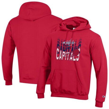 Washington Capitals Champion Powerblend Hoodie - Red - Front View