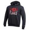 Calgary Flames Champion Powerblend Hoodie - Black - Side View
