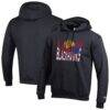 Chicago Blackhawks Champion Powerblend Hoodie - Black - Front View