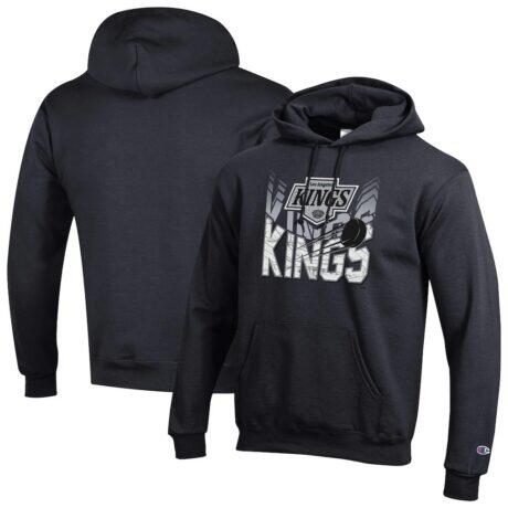 Los Angeles Kings Champion Powerblend Hoodie - Black - Front View