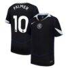 Cole Palmer Chelsea Nike Youth 2025/26 Third Replica Player Jersey - Black - Front View