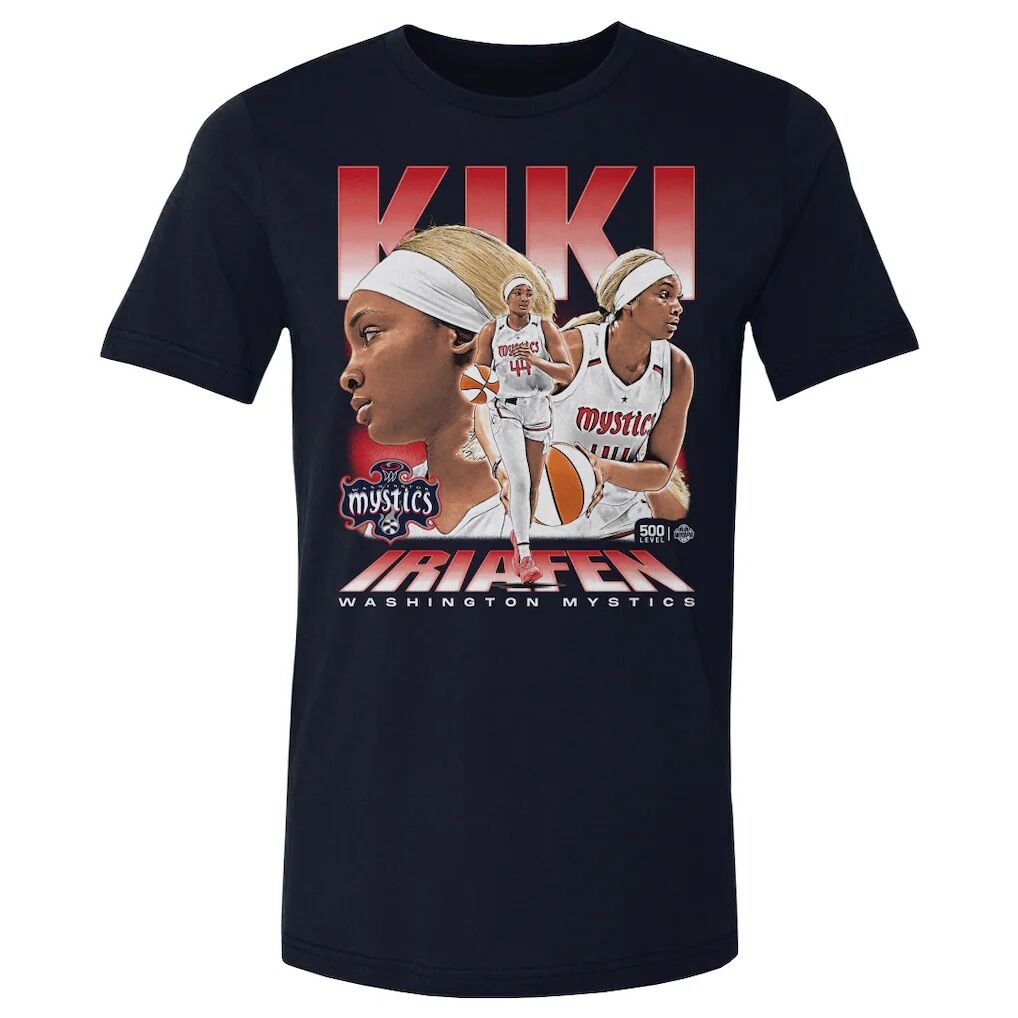 Kiki Iriafen Washington Mystics 500 Level Vintage T-Shirt