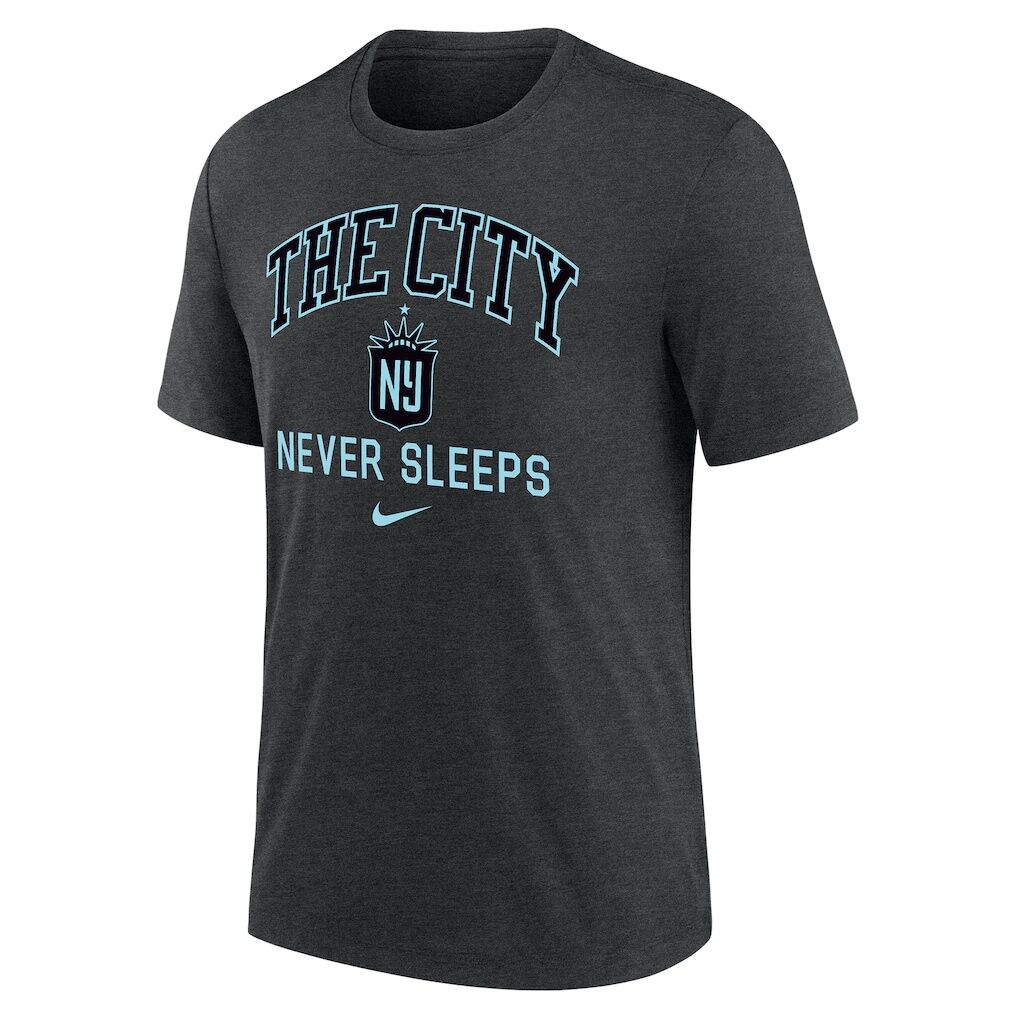 NJ/NY Gotham FC Nike The City Never Sleeps Tri-Blend T-Shirt - Heather Black