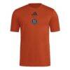 Houston Dynamo FC adidas 2026 Jersey Hook Pregame T-Shirt - Orange - Front View