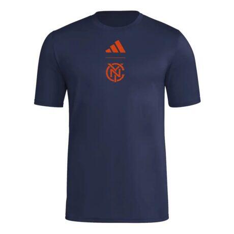 New York City FC adidas 2026 Jersey Hook T-Shirt - Navy - Front View