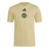 Atlanta United FC adidas 2026 Jersey Hook Pregame T-Shirt - Beige - beige - front view