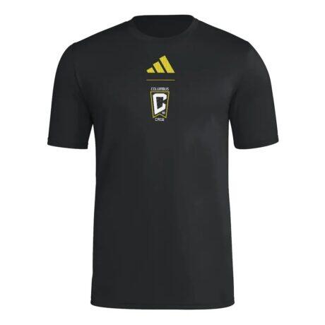 Columbus Crew adidas 2026 Jersey Hook T-Shirt - Black - Front View