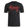 New York Red Bulls adidas AEROREADY Pregame T-Shirt - Black - Side View