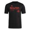 New England Revolution adidas AEROREADY Pregame T-Shirt - Black - Side View