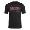 Inter Miami CF adidas 2026 Anthem AEROREADY Pregame T-Shirt - Black - Side View