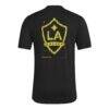 LA Galaxy adidas 2026 Anthem AEROREADY Pregame T-Shirt - Black - Detail View