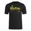 LA Galaxy adidas 2026 Anthem AEROREADY Pregame T-Shirt - Black - Side View