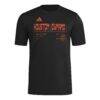 Houston Dynamo FC adidas 2026 Anthem AEROREADY Pregame T-Shirt - Black - Side View