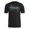 Colorado Rapids adidas 2026 Anthem AEROREADY Pregame T-Shirt - Black - Side View