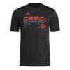 Chicago Fire adidas 2026 Anthem AEROREADY Pregame T-Shirt - Black - Side View