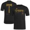 Portland Timbers adidas 2026 Anthem AEROREADY Pregame T-Shirt - Black - Front View