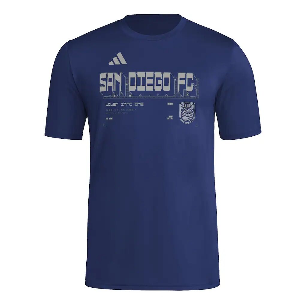 San Diego FC adidas 2026 Anthem AEROREADY Pregame T-Shirt