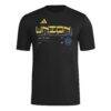 Philadelphia Union adidas 2026 Anthem AEROREADY Pregame T-Shirt - Black - Side View