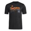 New York City FC adidas 2026 Anthem AEROREADY Pregame T-Shirt - Black - Side View