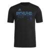 San Jose Earthquakes adidas 2026 Anthem AEROREADY Pregame T-Shirt - Black - Side View