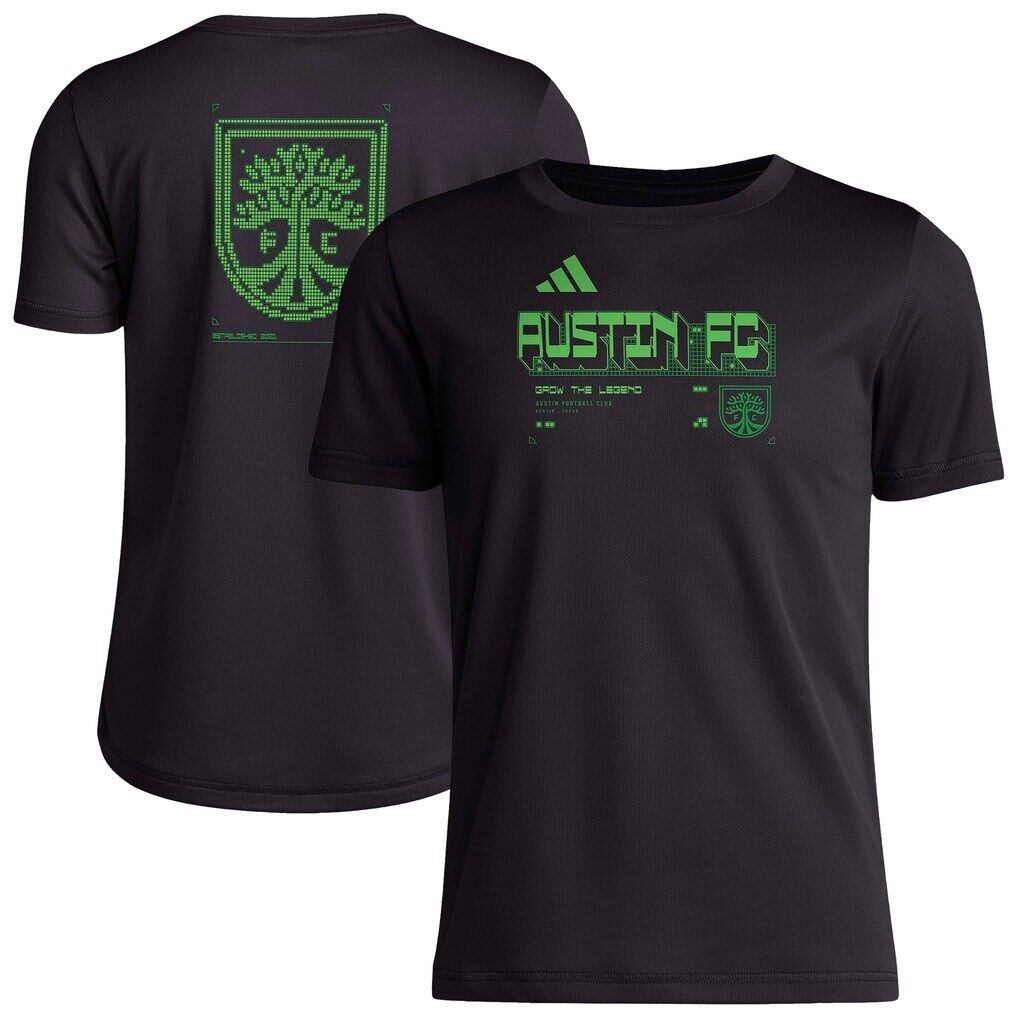 Austin FC adidas Youth 2026 Anthem AEROREADY Pregame T-Shirt