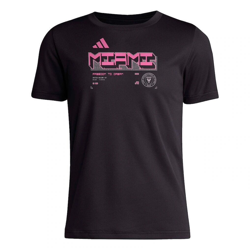 Inter Miami CF adidas Youth 2026 Anthem AEROREADY Pregame T-Shirt