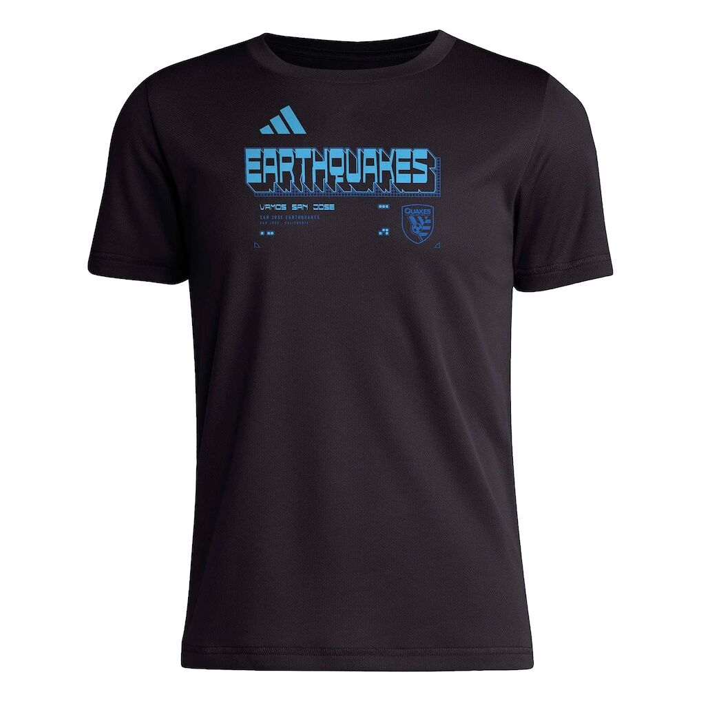 San Jose Earthquakes adidas Youth 2026 Anthem AEROREADY Pregame T-Shirt