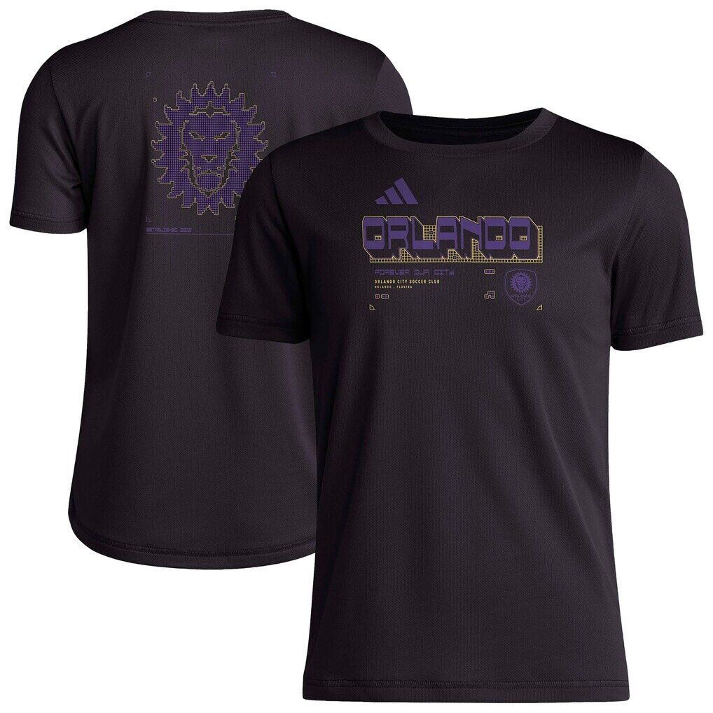 Orlando City SC adidas Youth 2026 Anthem AEROREADY Pregame T-Shirt