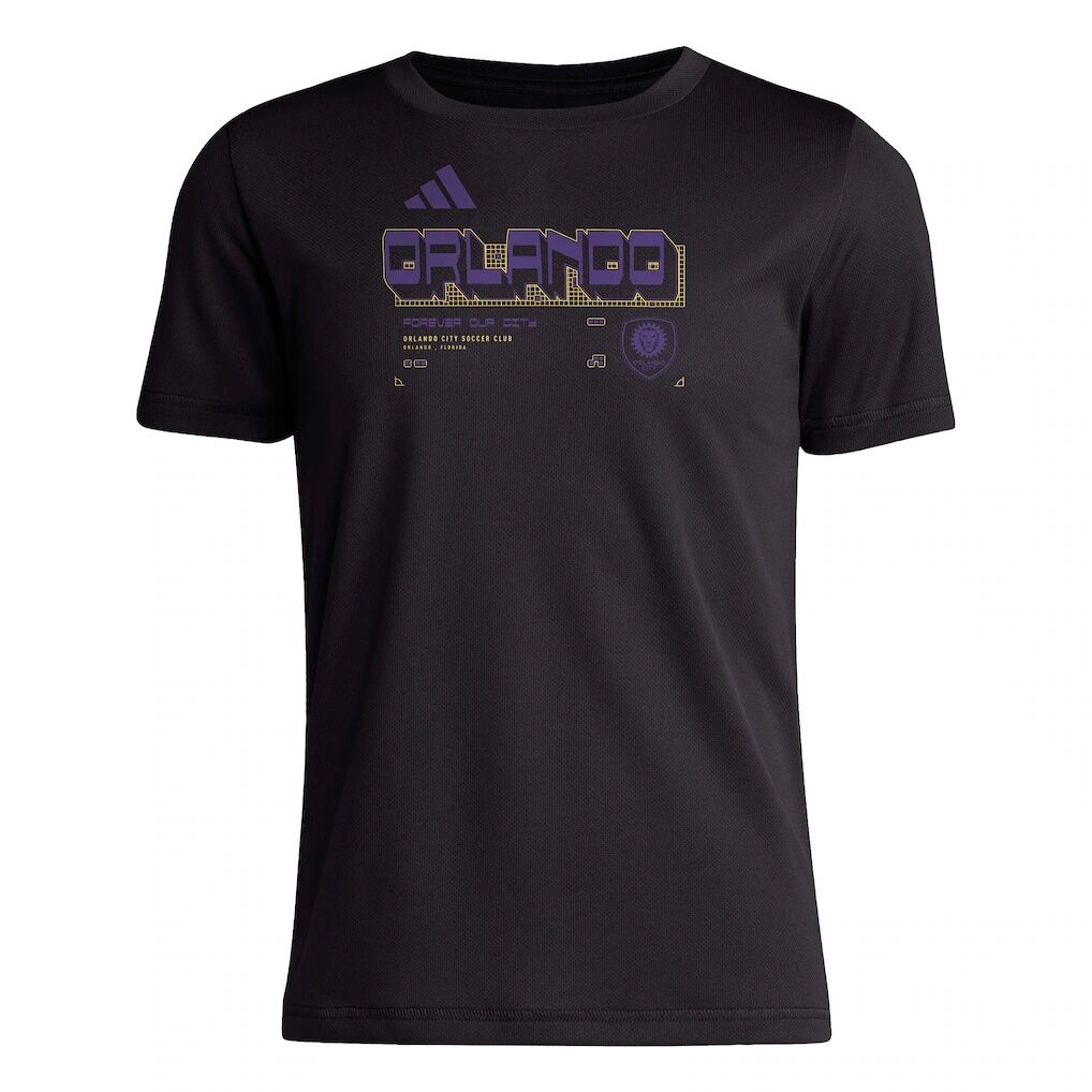 Orlando City SC adidas Youth 2026 Anthem AEROREADY Pregame T-Shirt