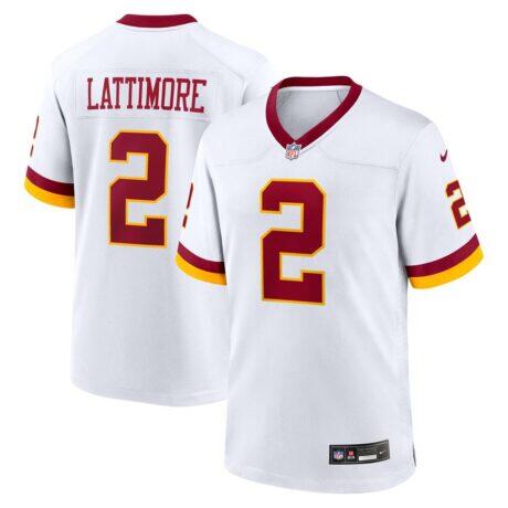 Marshon Lattimore Washington Commanders Nike Game Super Bowl Era Jersey - White - Front View