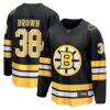 Patrick Brown Boston Bruins Fashion7 Home Breakaway Player Jersey - Black - Front View