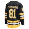 Michael Eyssimont Boston Bruins Fashion7 Home Breakaway Player Jersey - Black - Detail View