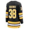 Patrick Brown Boston Bruins Fashion7 Women's Home Breakaway Player Jersey - Black - Detail View