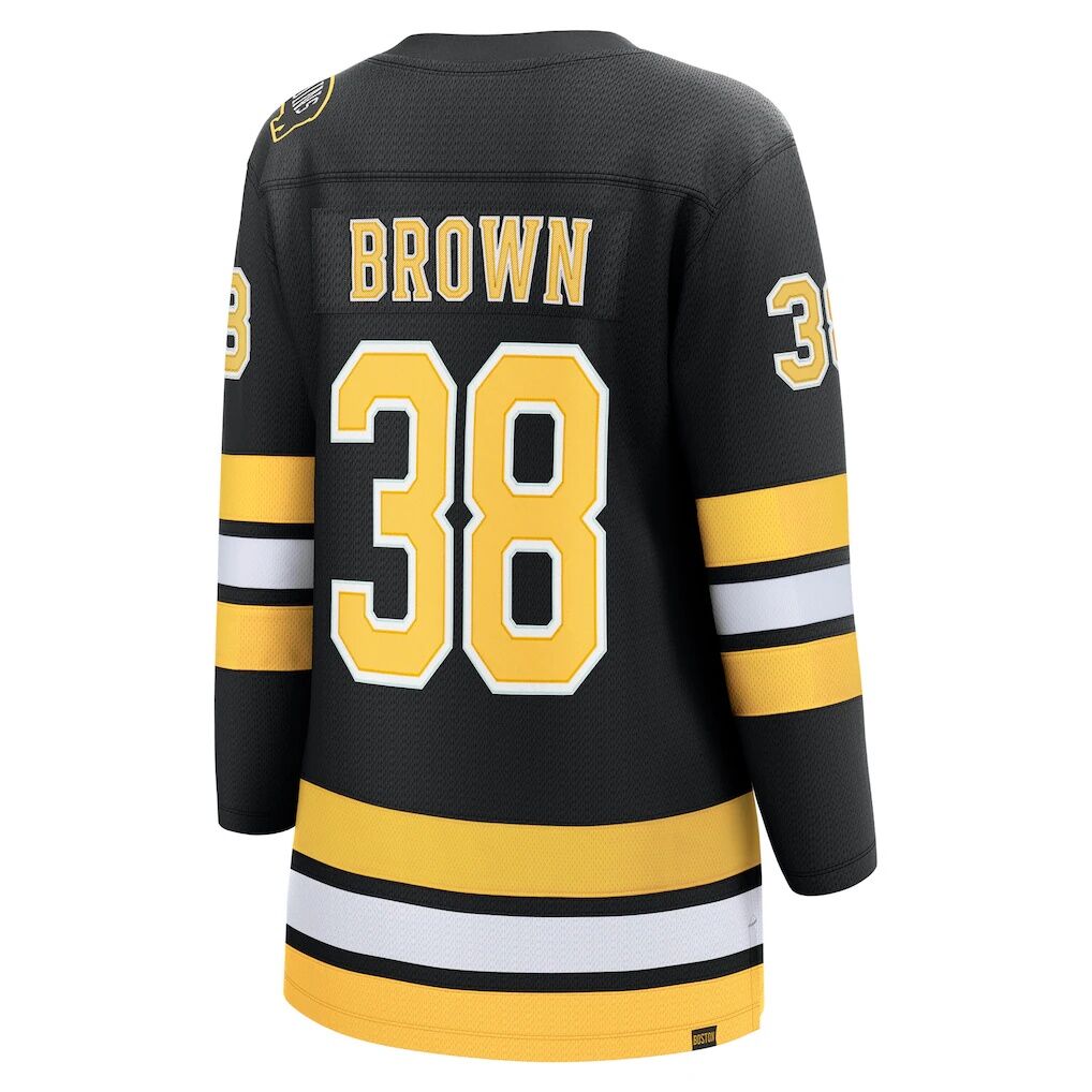Patrick Brown Boston Bruins Fashion7 Women's Home Breakaway Player Jersey