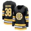 Patrick Brown Boston Bruins Fashion7 Women's Home Breakaway Player Jersey - Black - Front View