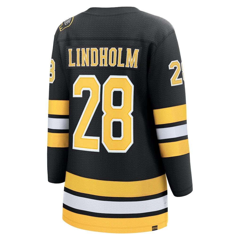 Elias Lindholm Boston Bruins Fashion7 Women's Home Breakaway Player Jersey