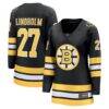 Hampus Lindholm Boston Bruins Fashion7 Women's Home Breakaway Player Jersey - Black - Front View