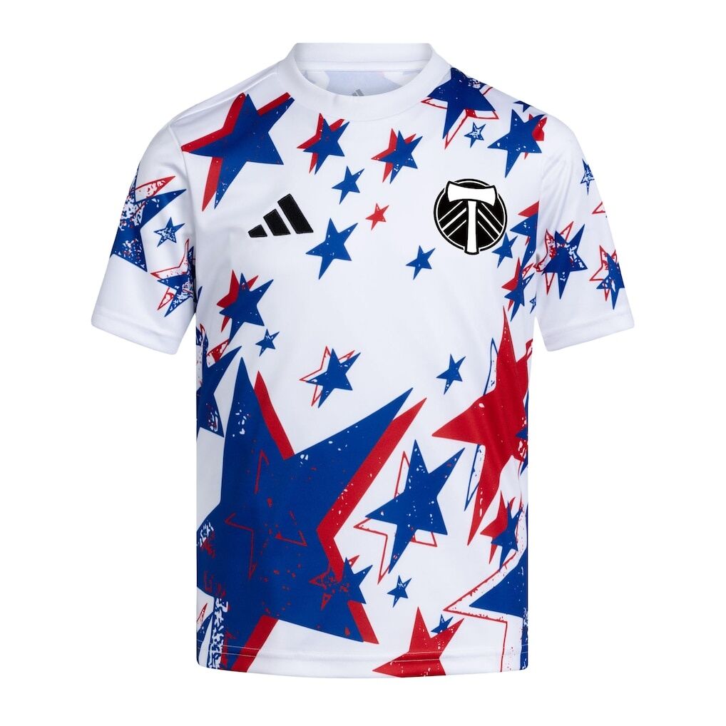 Portland Timbers adidas Youth 2026 Americana Pre-Match Jersey