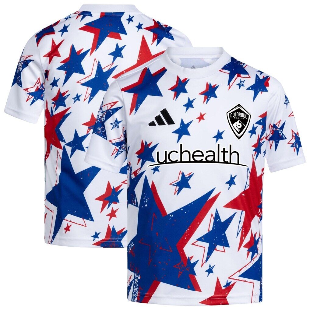 Colorado Rapids adidas Youth 2026 Americana Pre-Match Jersey