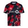 CF Montreal adidas Youth 2026 Canadian Pre-Match Jersey - Black - Side View