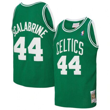 Brian Scalabrine Boston Celtics Mitchell & Ness 2007/08 Hardwood Classics Swingman Jersey - - Front View