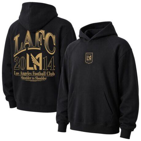 LAFC Sport Design Sweden Old School Graphic Oversized Hoodie - Black - Front View