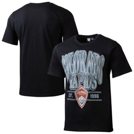 Colorado Rapids Sport Design Sweden Old School Graphic Relaxed T-Shirt - Black - Front View