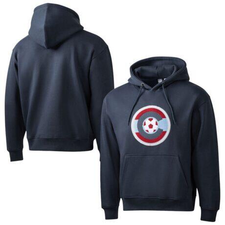 Colorado Rapids Sport Design Sweden Stadium Pattern Hoodie - Navy - Front View